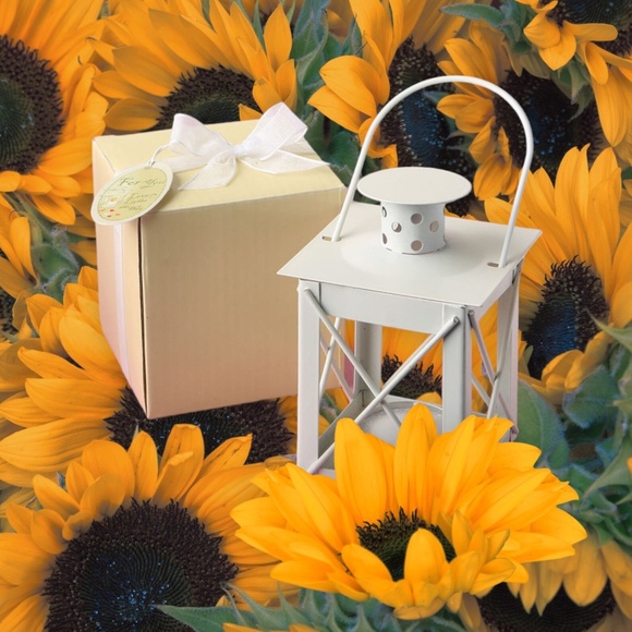 White Lantern Candle Holder - Elegant Wedding Favors for Guests - Picture 3 of 9